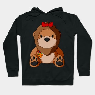 Oz Lion Teddy Bear Hoodie